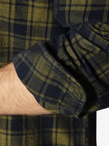 BABISTA Regular fit Button Up Shirt 'Elmossi' in Yellow