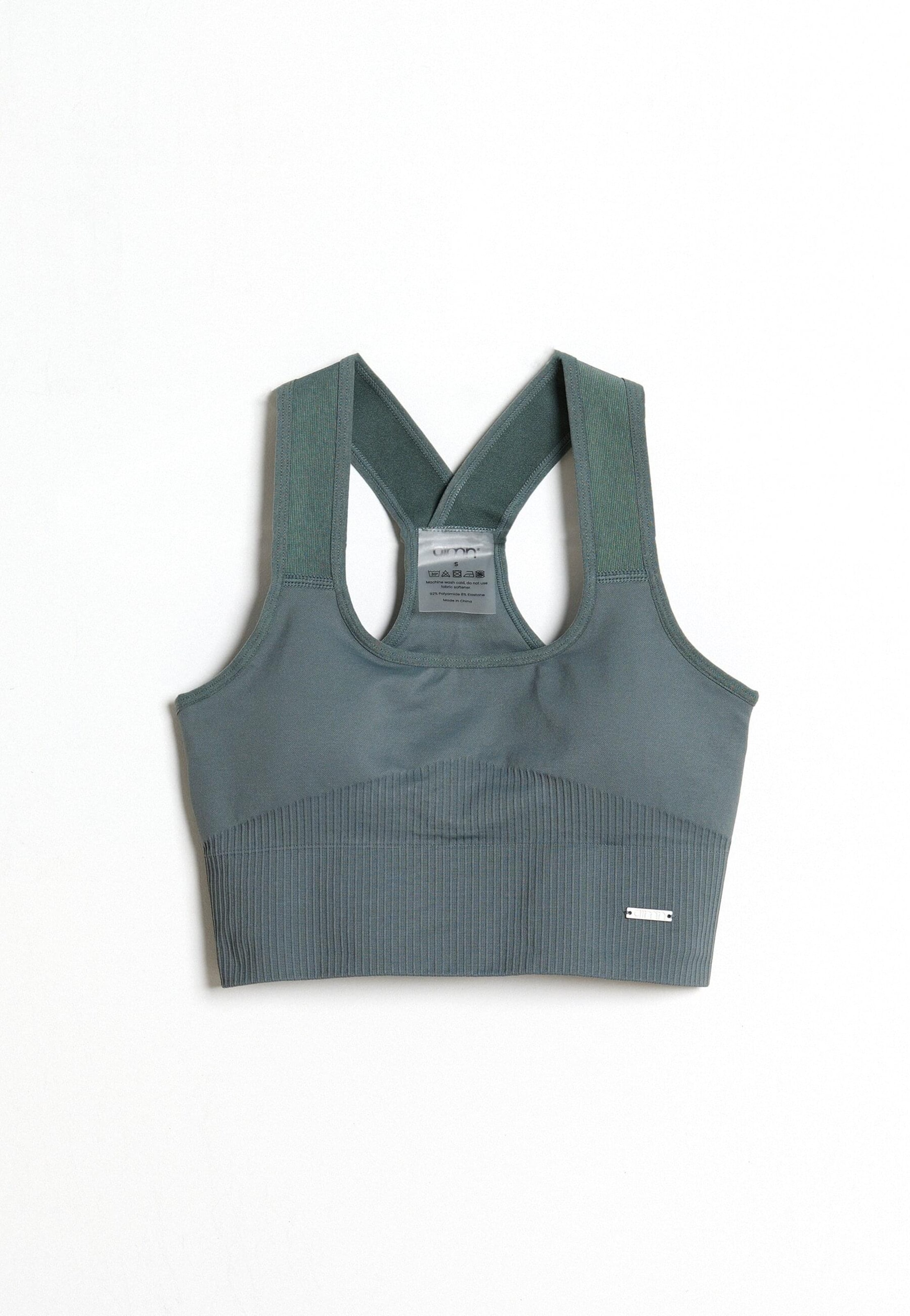 Aim'n Bustier Sports-BH i grøn: forside