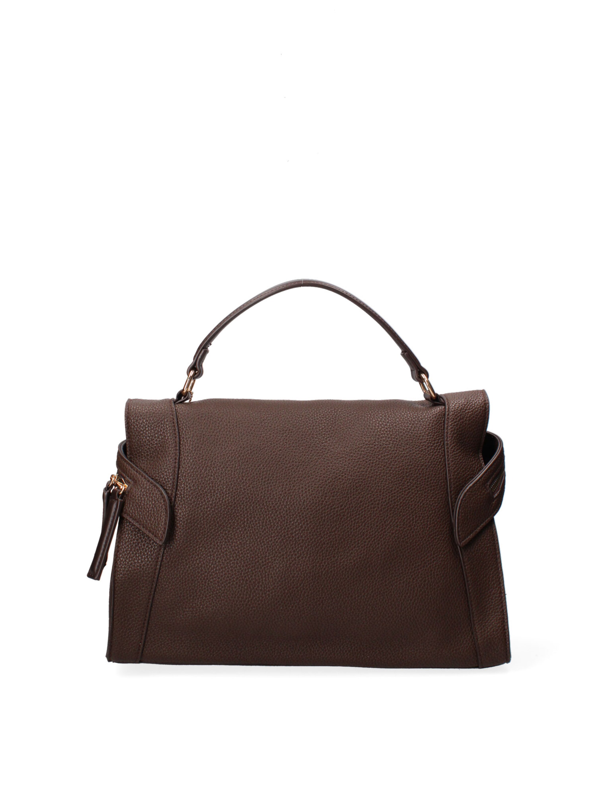 Borsa a mano 'Borsa a Mano Donna Ecopelle - Zip e Tracolla Rimovibile' di Diana&Co. in beige