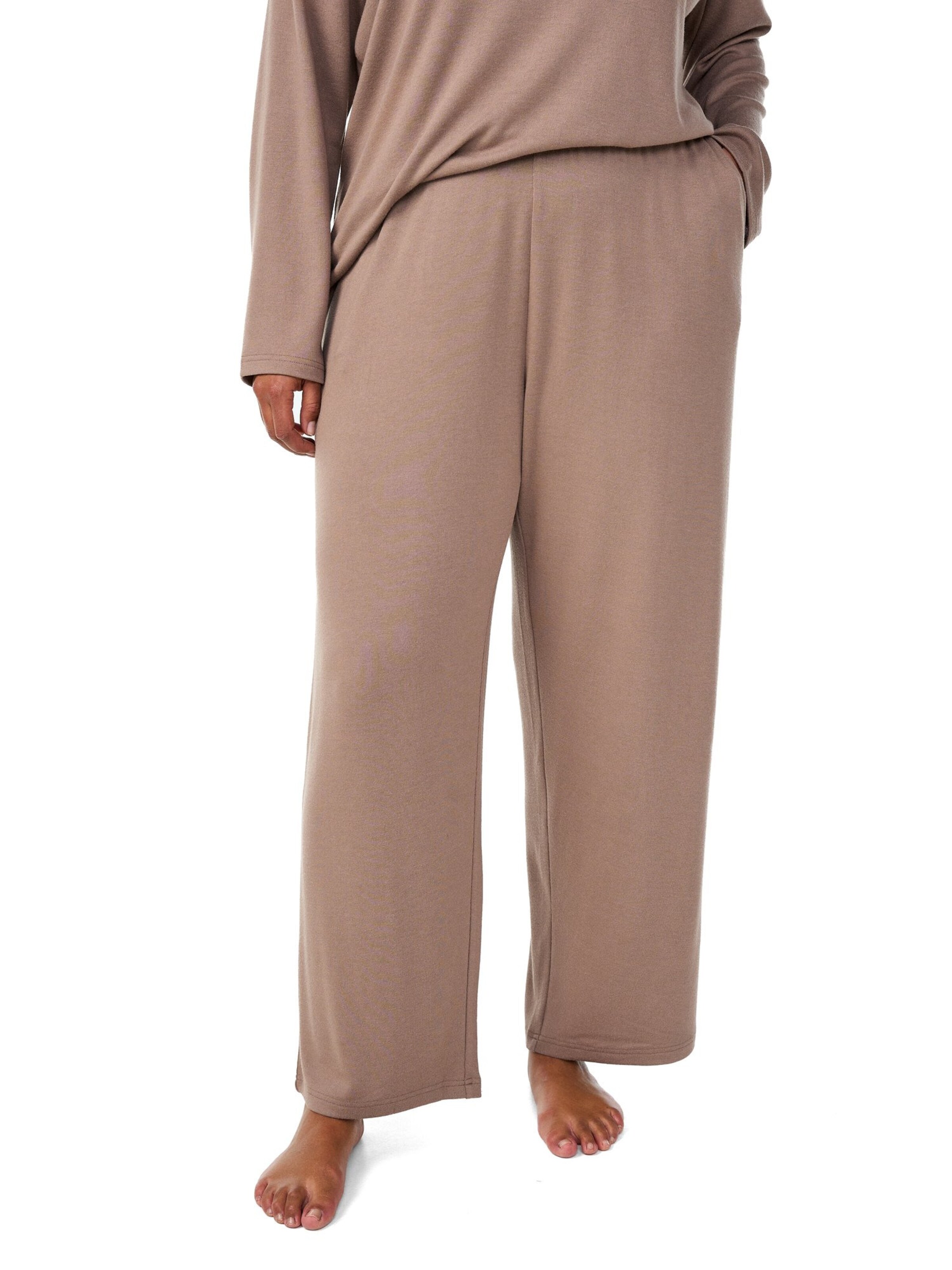 Zizzi Loosefit Hose 'Msvala' in Braun: Vorderseite