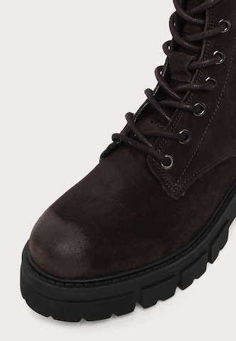 Bottines à lacets 'CASTLE' Apple of Eden en marron