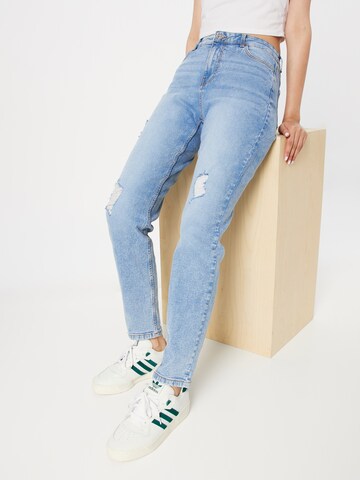 Coupe slim Jean 'Kesia' PIECES en bleu : devant