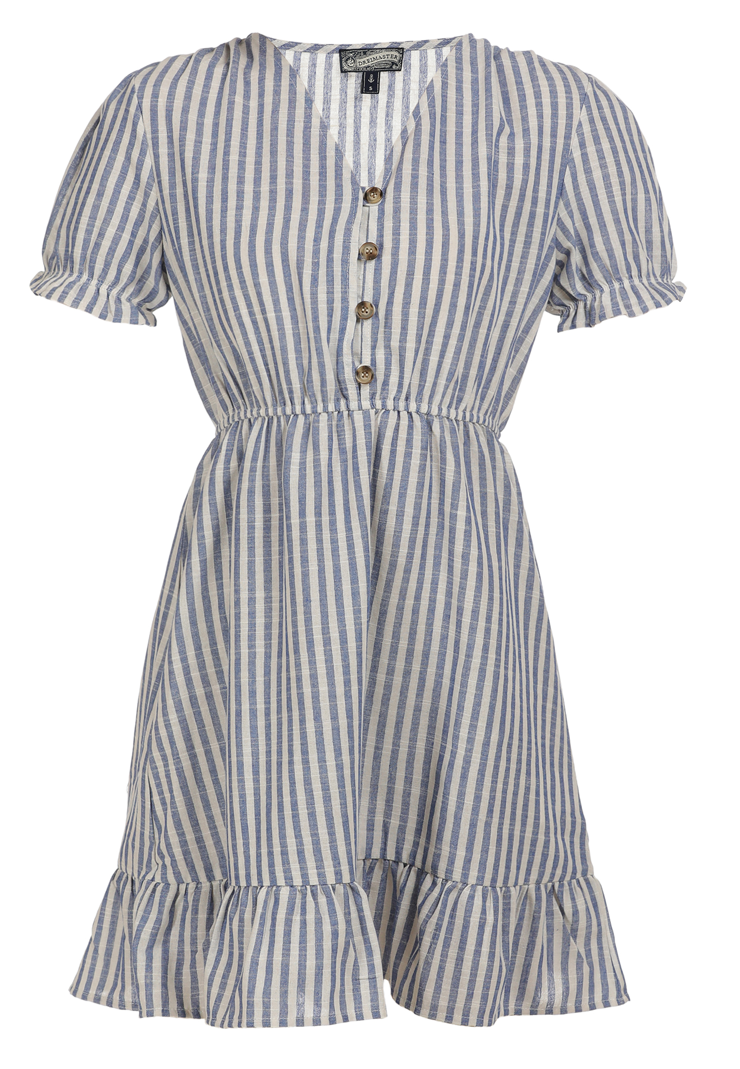Odzież Kobiety DreiMaster Vintage Letnia sukienka w kolorze Niebieski, Białym 