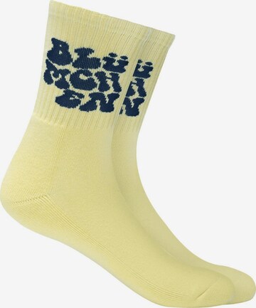 ABOUT YOU x StayKid Socks 'BLÜMCHEN SOCKEN' in Yellow: back