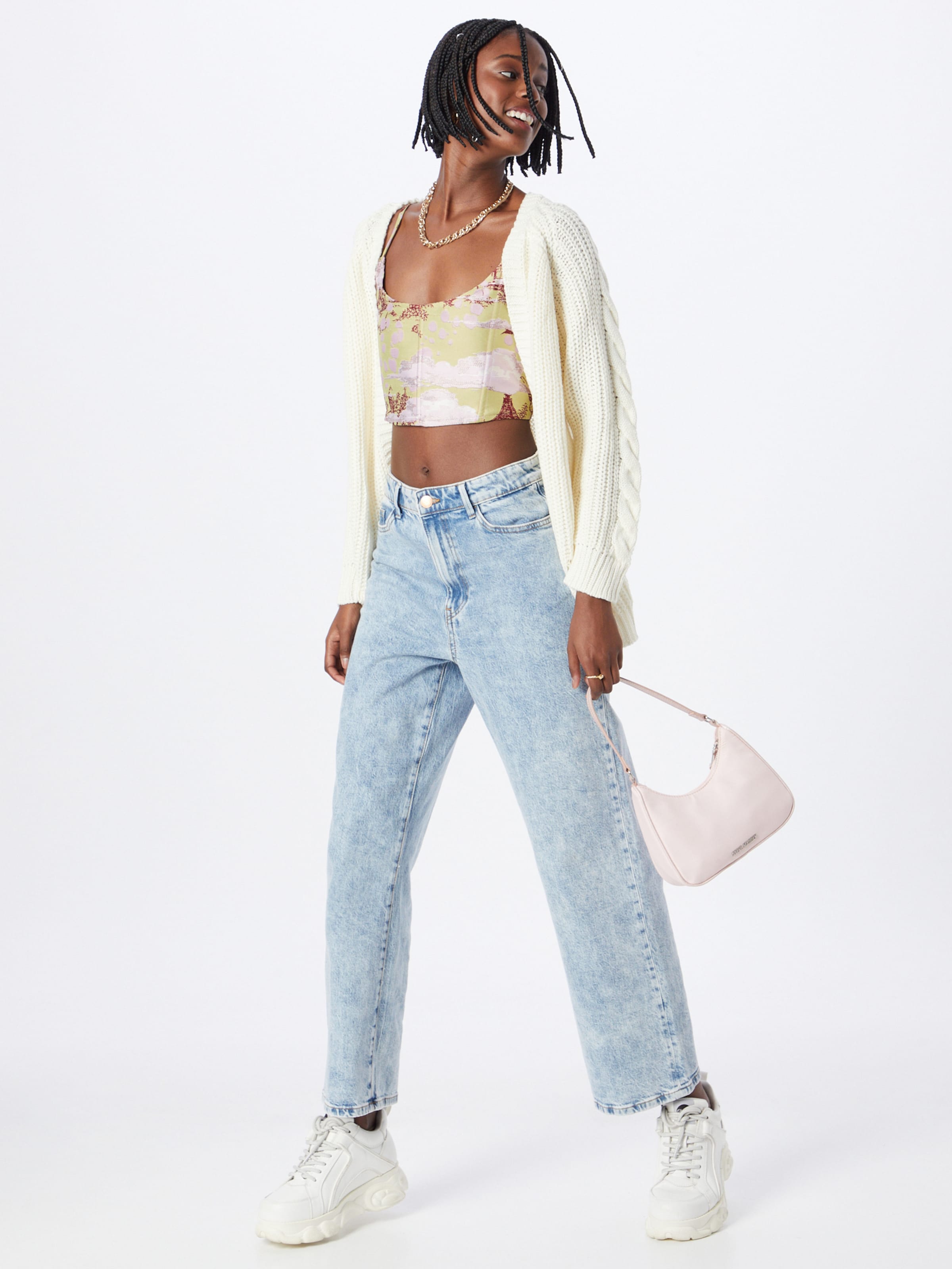 Mom jeans cardigan deals