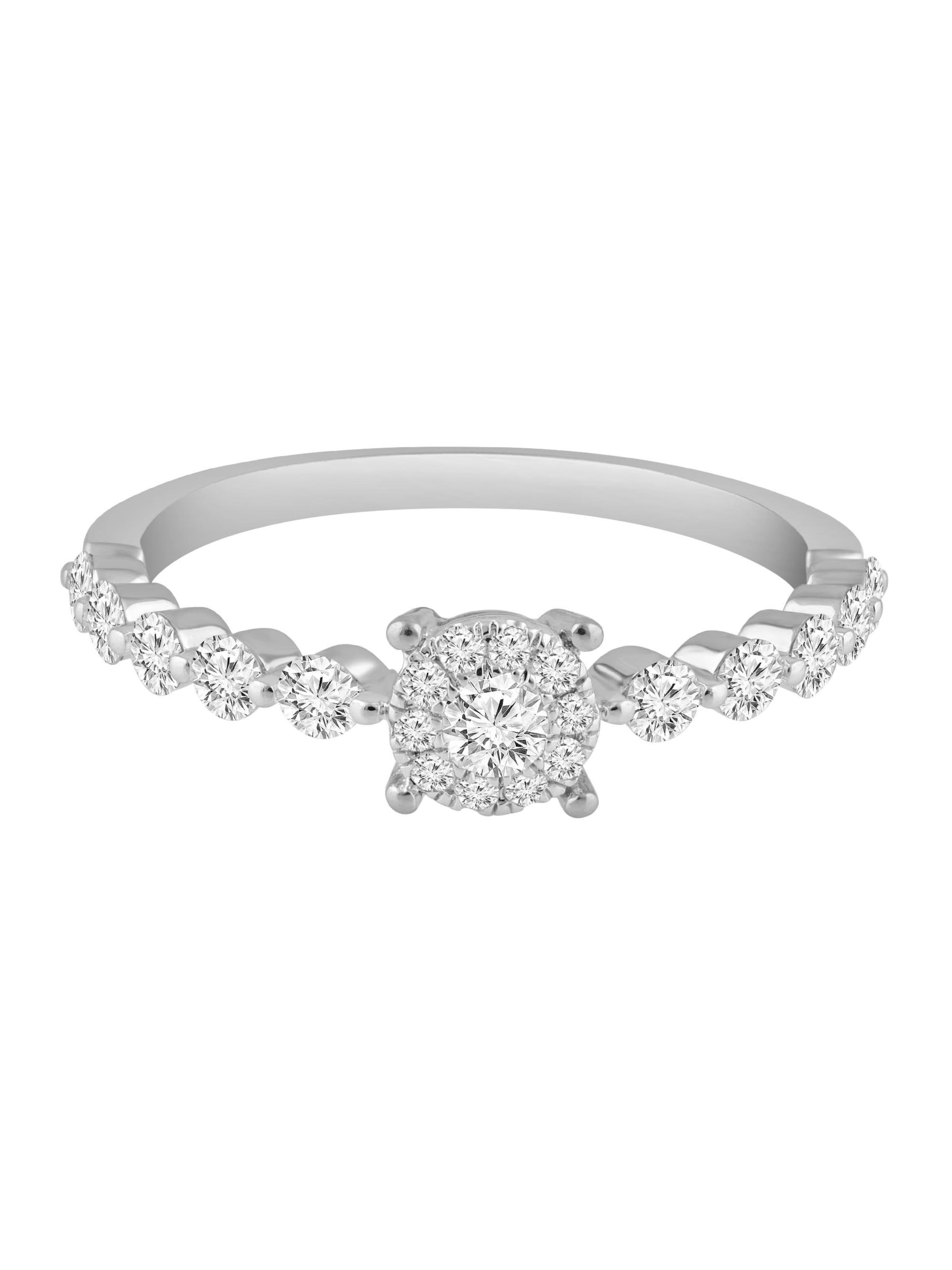 Diamant Exquis Ring in Silver: front
