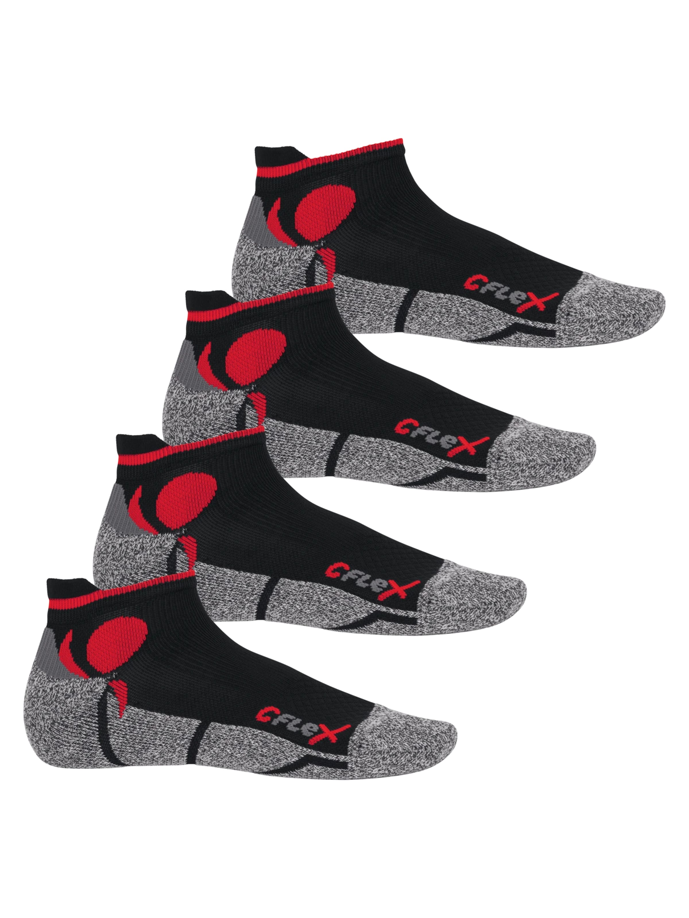 cflex Sportsocken 'Running'‌‌‌‌‌‌‌ in Rot: Vorderseite