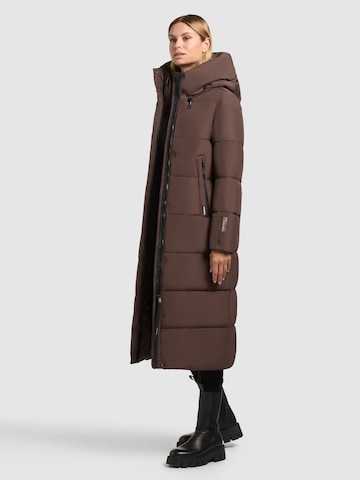 khujo Winter Coat 'Soulani4' in Brown
