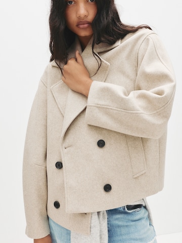 Manteau mi-saison Pull&Bear en beige : devant
