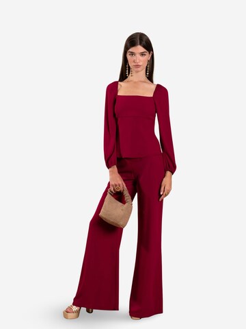 THE-ARE Wide leg Trousers in Red