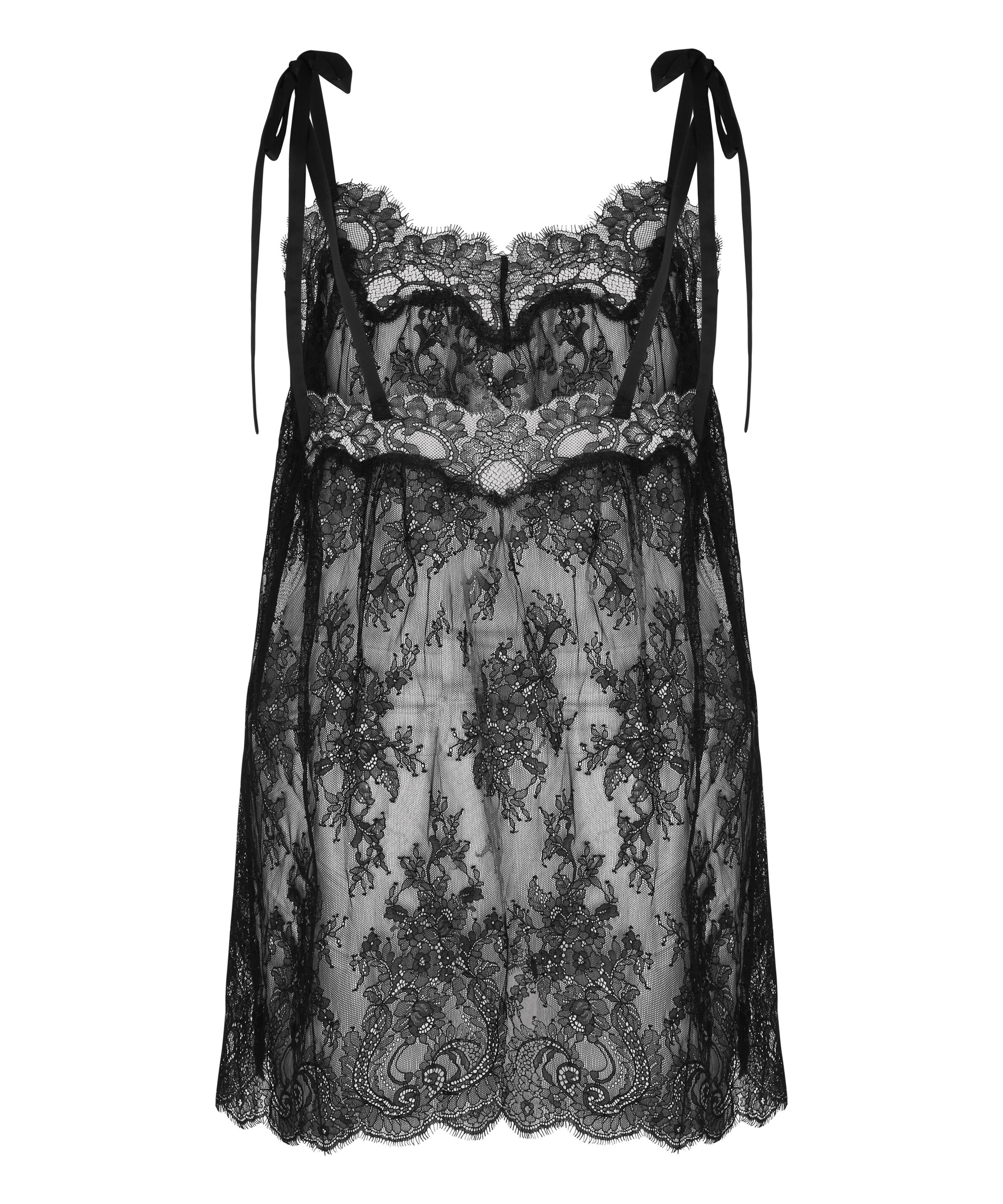 Hunkemöller Negligee in Black: front