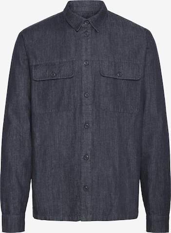 !Solid Regular fit Overhemd ' SDROGUE ' in Blauw: voorkant