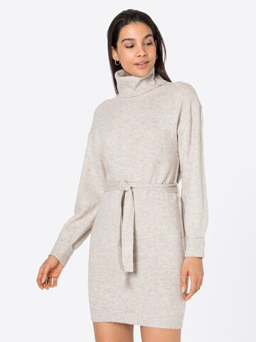 JDY Knitted dress 'Rue' in Grey: front