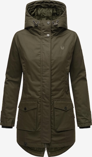 NAVAHOO Välikausiparka 'Brinjaa' värissä oliivi, Tuotenäkymä