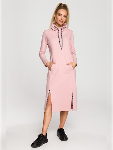 made of emotion - Vestido en rosa: frente