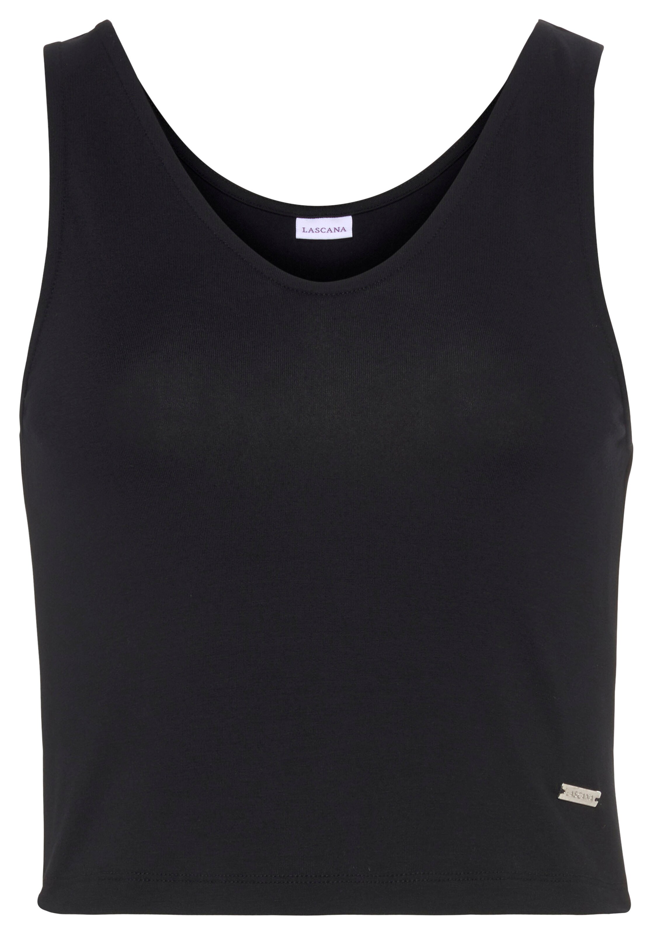 LASCANA Top in Black: front