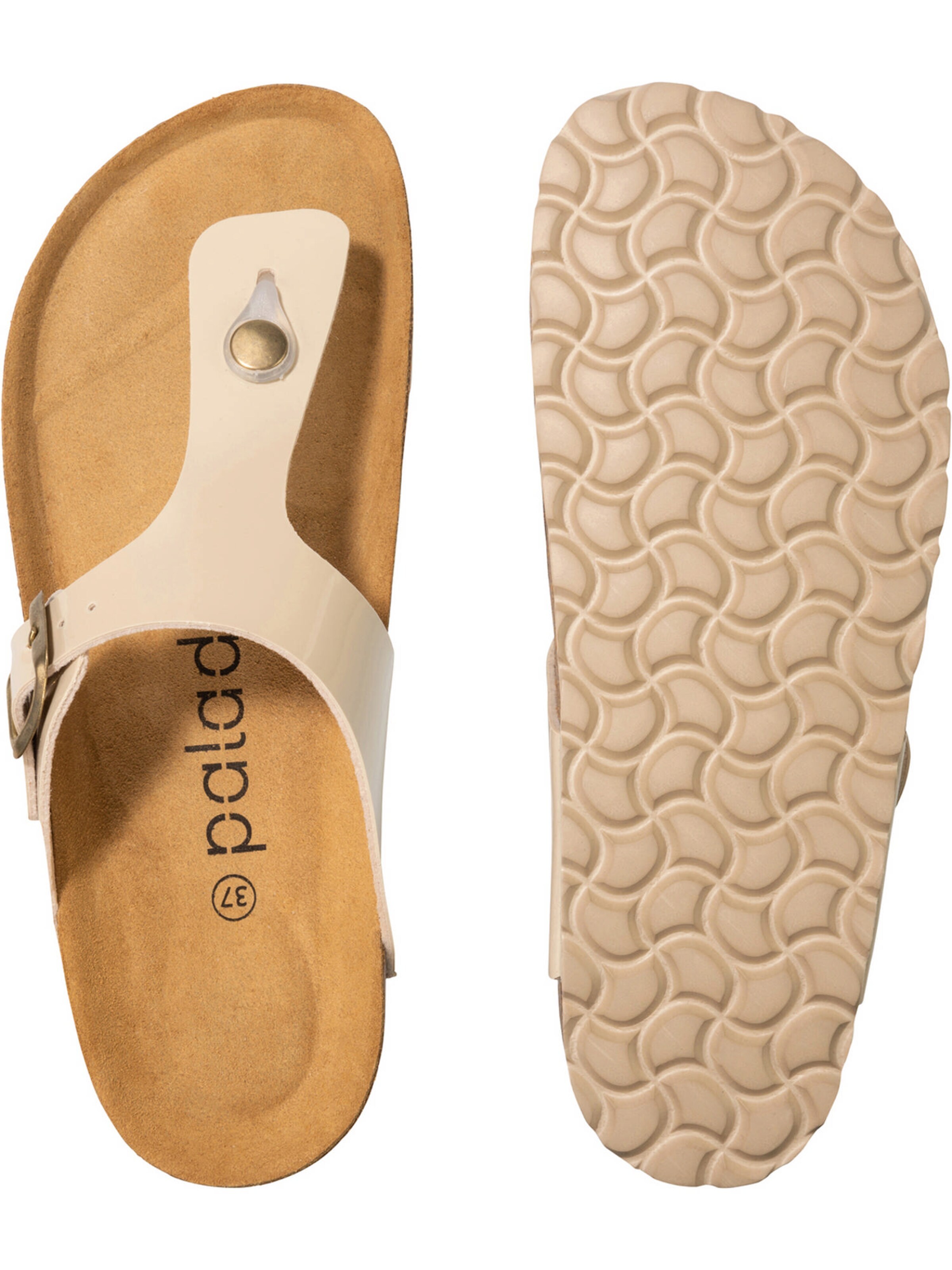 Palado - Sandalias de dedo 'Kos Lack' en beige