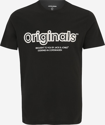 T-Shirt 'LAKEWOOD' Jack & Jones Plus en noir : devant