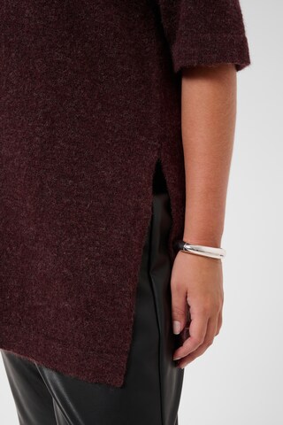 KAFFE CURVE Sweater in Brown