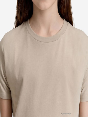 T-Shirt 'TOMMY Herren-T-Shirt Aus Baumwolle Und Elasthan' Tommy Life en beige