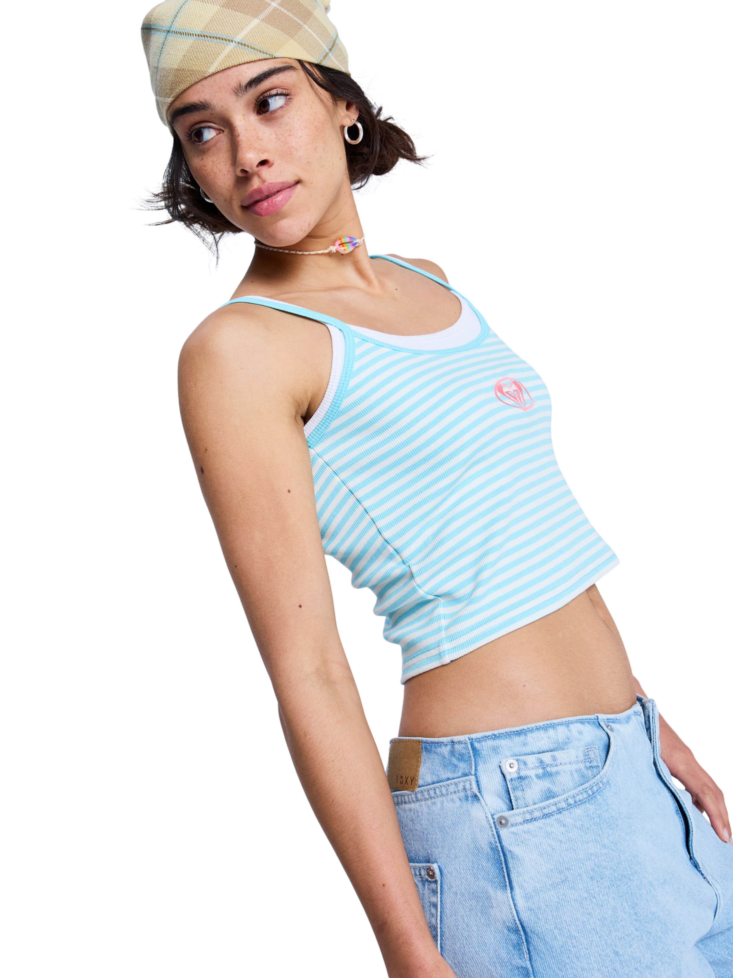 ROXY Top 'Never Too Late' in White