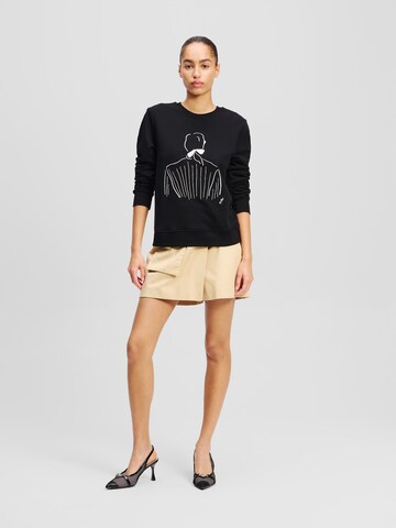 Karl Lagerfeld Sweatshirt 'KL x Jorge Parra' in Black