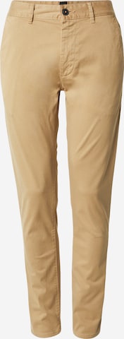 Pantalon BOSS en beige : devant