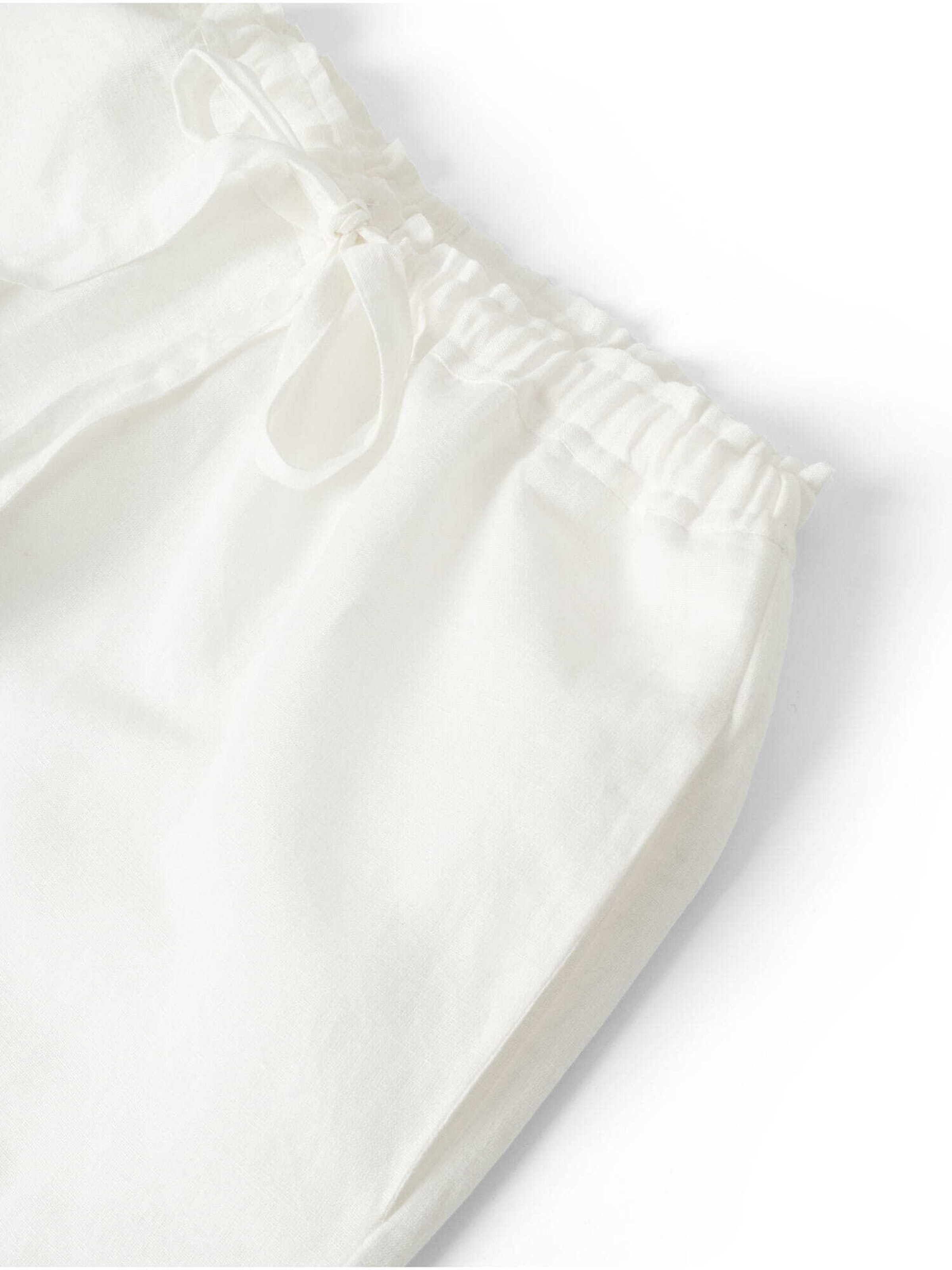 STUDIO FEDER Wide Leg Hose in Weiß