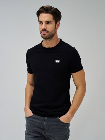 Salsa Jeans T-shirt 'Palm Beach' in Schwarz: Vorderseite