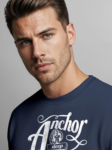 Neverless Sweatshirt 'Anker Soul' in Blue
