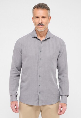 ETERNA Slim Fit Businesshemd in Grau: Vorderseite