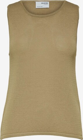 SELECTED FEMME Sticktop i brun: forside