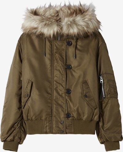 Bershka Winter Jacket in Dark green, Item view