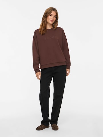 Sweat-shirt 'SANDY' VILA en marron