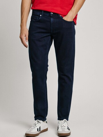 Coupe slim Jean 'Gymdigo' Pepe Jeans en noir : devant