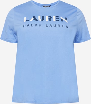 Tricou 'KATLIN' de la Lauren Ralph Lauren Plus pe albastru: față