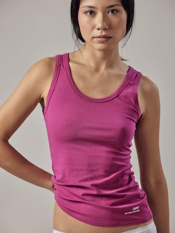 Top 'Canotta' di OWN Off With Nature in rosa: frontale
