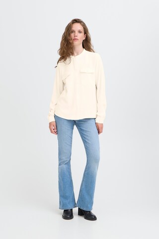 ICHI Bluse 'SOFFIE' in Beige