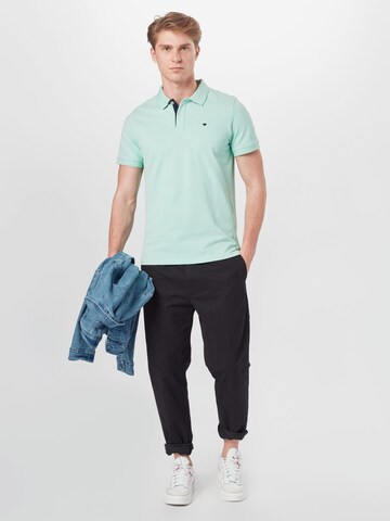 TOM TAILOR Regular Fit Poloshirt in Grün