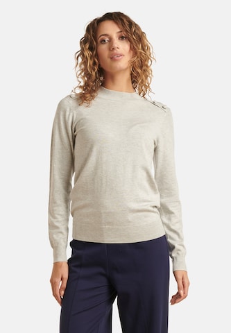 Smashed Lemon Pullover in Grau: Vorderseite