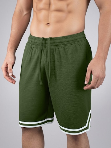PANTONECLO - Bermudas 'Pantoneclo Men’s Gym Shorts with Side Gasket' en verde