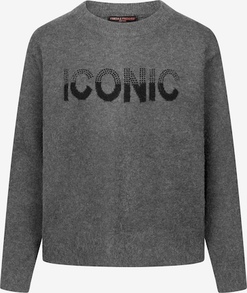 Frieda & Freddies NY Pullover in Grau: Vorderseite