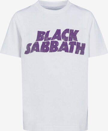 F4NT4STIC Shirt 'Black Sabbath' in Wit: voorkant