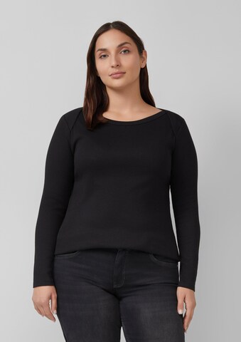 T-shirt s.Oliver Red Label Plus en noir : devant