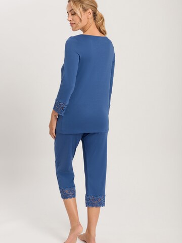 Hanro Pyjama ' Moments ' in Blauw