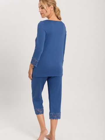 Hanro Pyjama ' Moments ' in Blauw