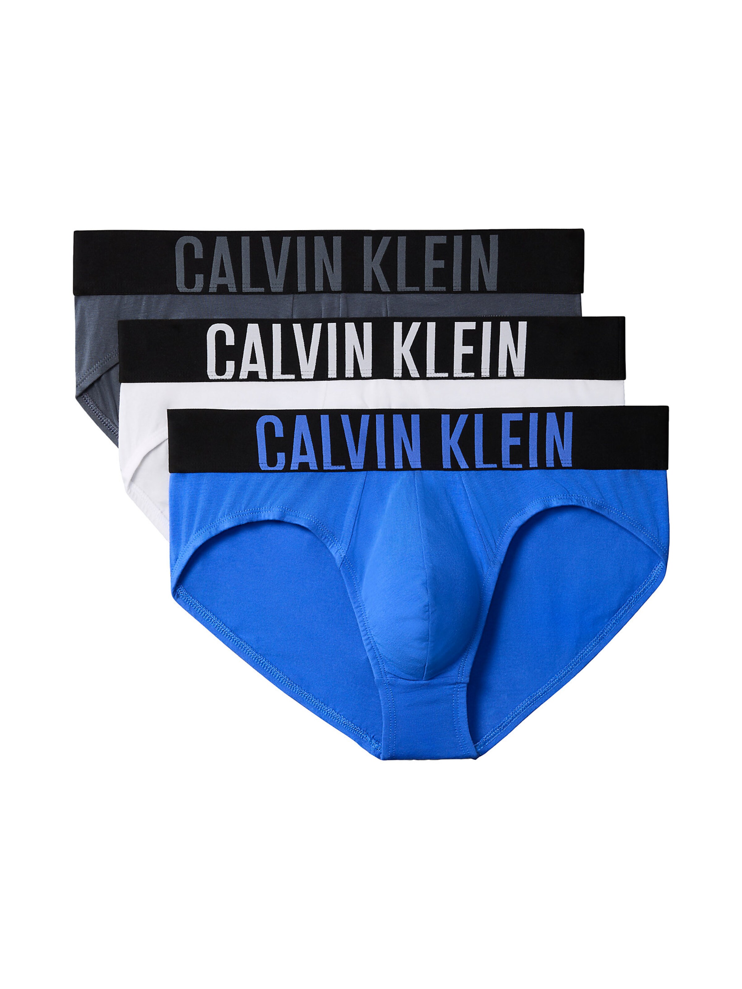 Slip Calvin Klein en bleu : devant