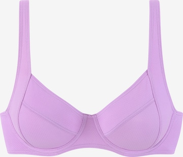 LASCANA - Clásico Top de bikini en lila: frente