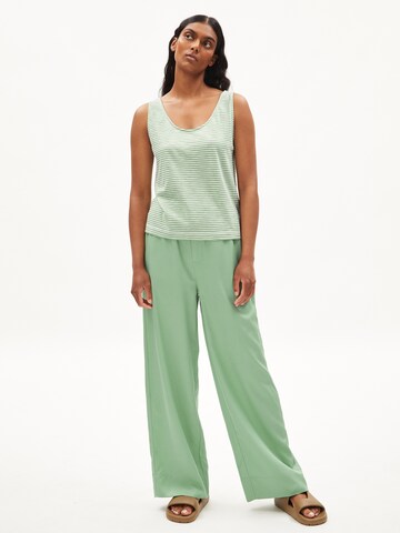 ARMEDANGELS Wide leg Broek 'Jovaalie' in Groen