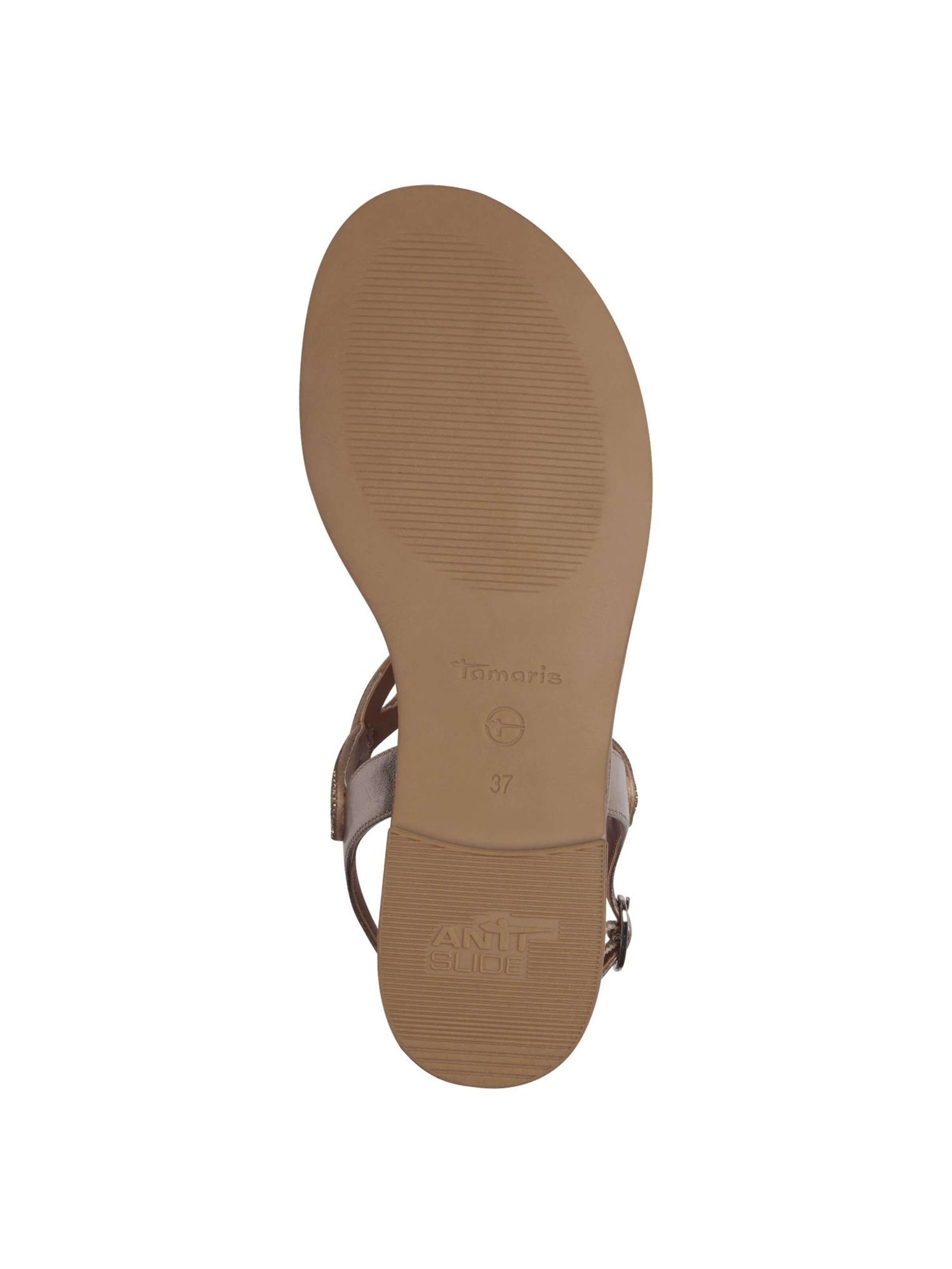 Sandales à lanières Tamaris en or